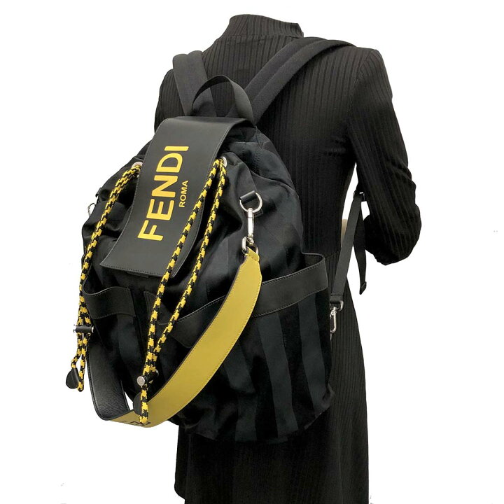 楽天市場】FENDI ドローストリング バックパック 7VZ056 ペカン カーフ