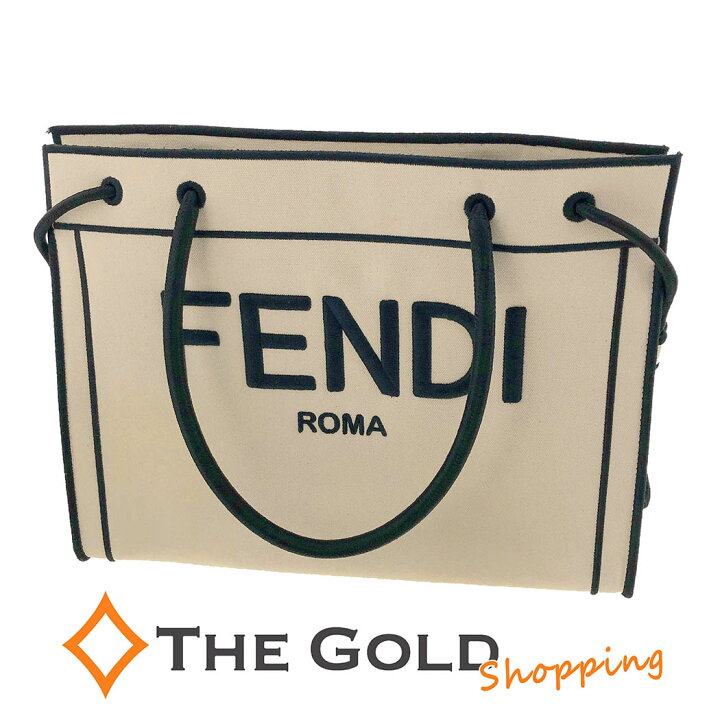 楽天市場】FENDI ロゴショッパーミディアムトート 8BH378 キャンバス 
