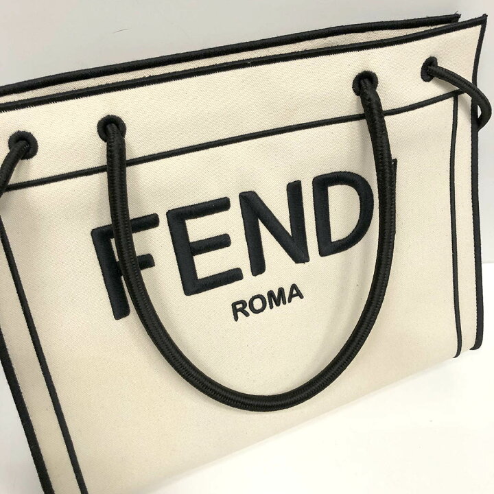 楽天市場】FENDI ロゴショッパーミディアムトート 8BH378 キャンバス 
