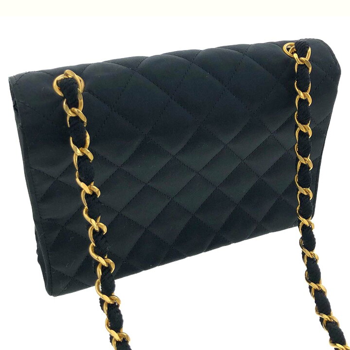 楽天市場】CHANEL チェーンショルダーバッグ マトラッセ 20cm シルク 