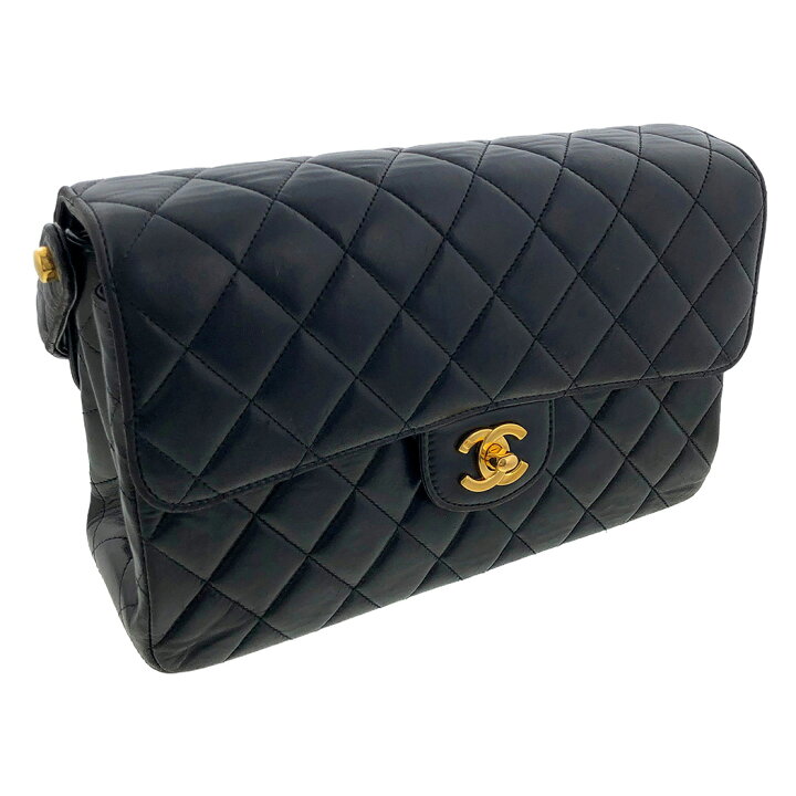 楽天市場】CHANEL Wフラップ マトラッセ 25cm ハンドバッグ ラムスキン 