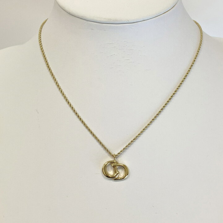 楽天市場】Christian Dior□ CDロゴ ネックレス ネックレス ゴールド  