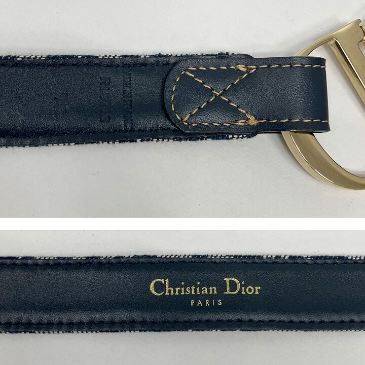 楽天市場】Christian Dior トロッター CDロゴバックル ベルト 75cm 
