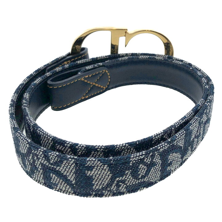 楽天市場】Christian Dior トロッター CDロゴバックル ベルト 75cm 