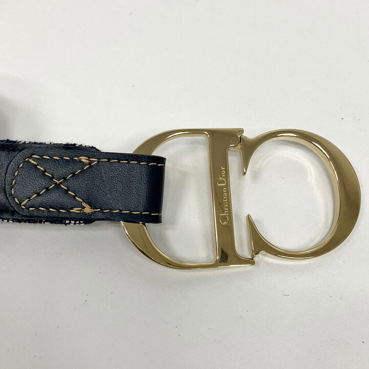 楽天市場】Christian Dior トロッター CDロゴバックル ベルト 75cm  
