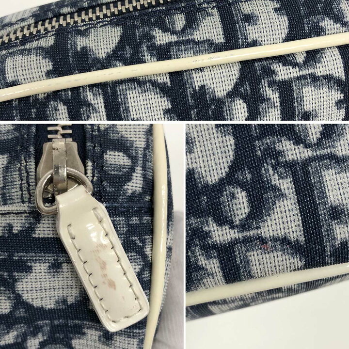 楽天市場】Christian Dior□ コスメポーチ トロッター ナンバー ブルー  