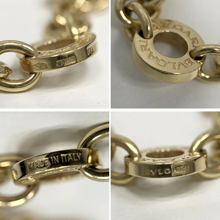 楽天市場】BVLGARI ブルガリブルガリ チェーン ブレスレット 750 YG 