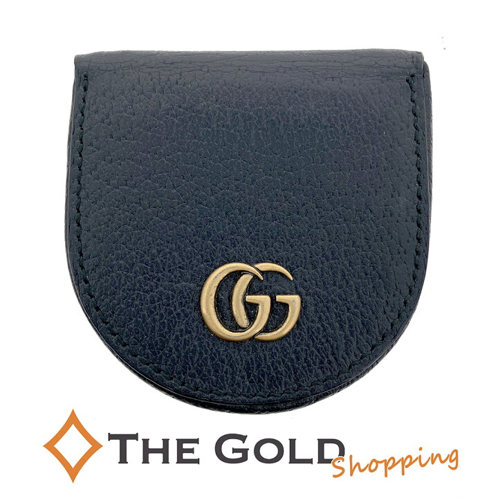 楽天市場】GUCCI GGマーモント コインケース 450940 馬蹄型 ブラック 