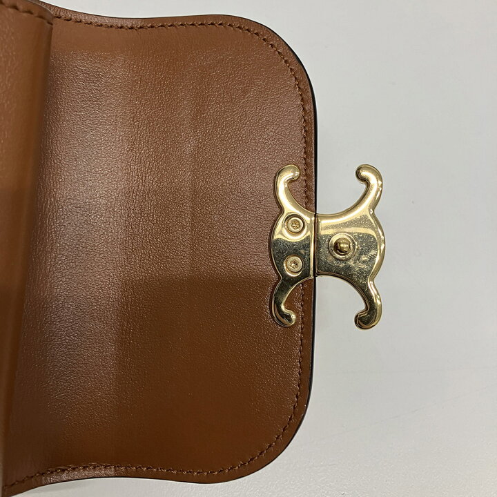 楽天市場】CELINE□ スモール フラップ ウォレット トリオンフ 10D782 