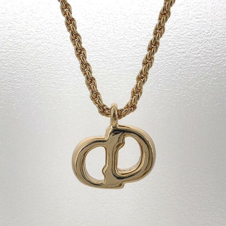 楽天市場】Christian Dior□ CDロゴ ネックレス 38-43cm 1.5mm GP 