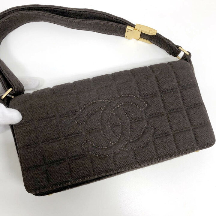 楽天市場】CHANEL ワンショルダーバッグ チョコバー コットン 
