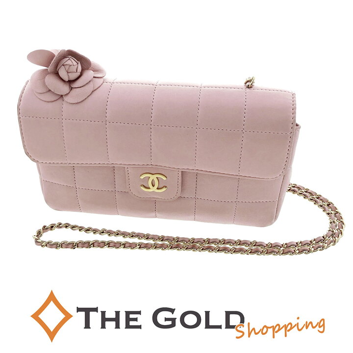 楽天市場】CHANEL□ チェーンショルダーバッグ チョコバー カメリア 