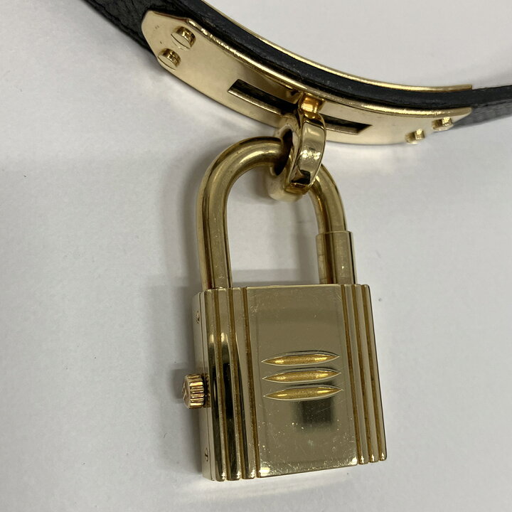 楽天市場】HERMES ケリーウォッチ KE1.201.370 電池交換済 黒文字盤 GP  