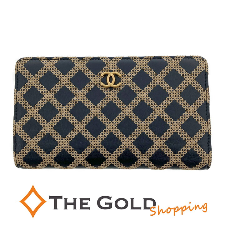 楽天市場】CHANEL□ ワイルドステッチ ロングウォレット レザー 