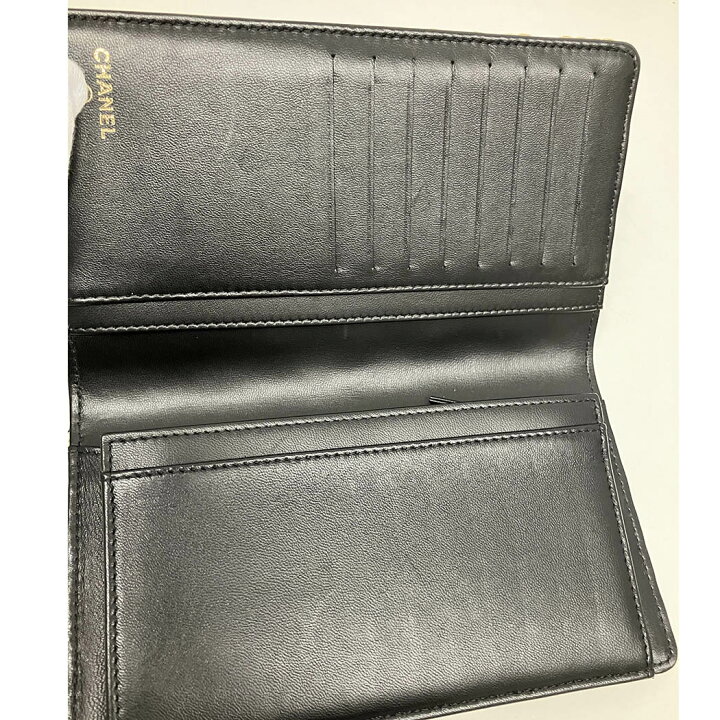 楽天市場】CHANEL□ ワイルドステッチ ロングウォレット レザー 