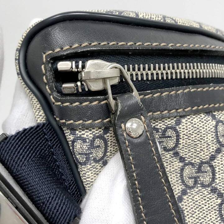 楽天市場】GUCCI□ ウエストバッグ 233269 GGスプリーム ネイビー 