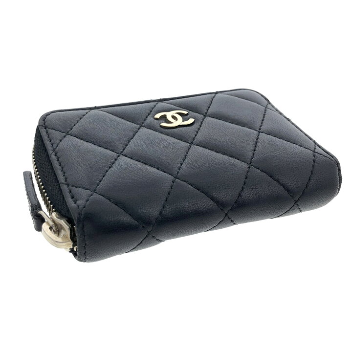 楽天市場】CHANEL コインパース AP0216 ラムスキン ブラック ゴールド 