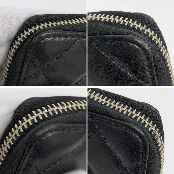 楽天市場】CHANEL コインパース AP0216 ラムスキン ブラック ゴールド 