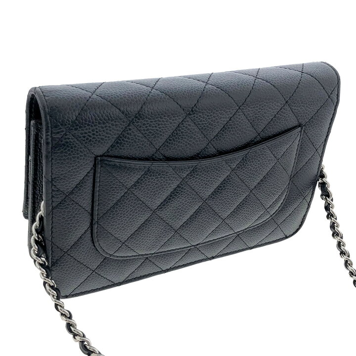 楽天市場】CHANEL チェーンウォレット A33814 キャビアスキン  