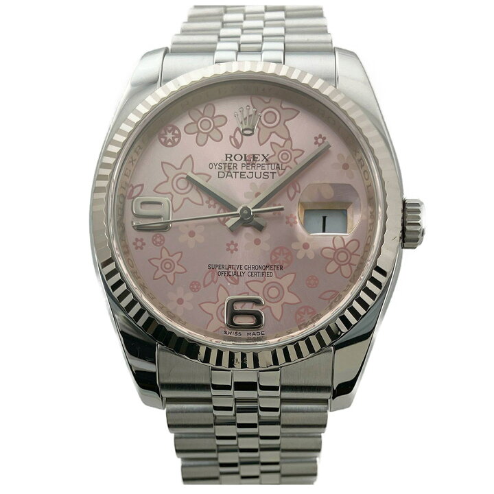 楽天市場】ROLEX□ デイトジャスト 116234 仕上げ済 ピンクフラワー 