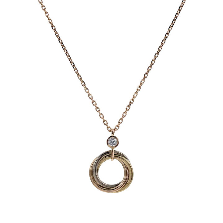 楽天市場】Cartier□ トリニティ ペンダント 40cm ブリリアントカット 