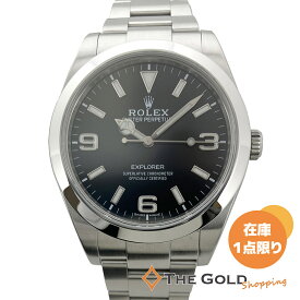 ROLEX エクスプローラーI 214270 OH済 39mm 黒文字盤 ステンレス ランダム品番 自動巻き 腕時計 メンズウォッチ ロレックス 【中古】 r2605