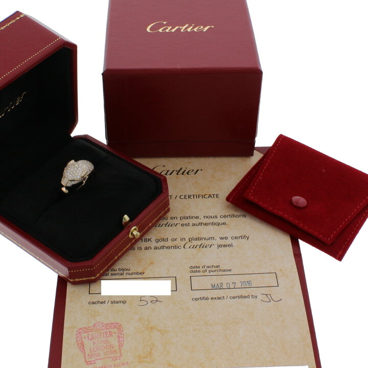 楽天市場 カルティエ Cartier パンテール ドゥ カルティエ リング イエローゴールド 豹 動物 N ジュエリー アクセサリー 指輪 ギフト プレゼント ビジネス ご褒美 ザ ゴールド The Gold ショッピング 中古 The Gold ショッピング