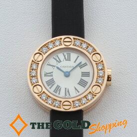 カルティエ Cartier ラブウォッチ ピンクゴールド ダイヤベゼル 生産終了モデル WE800631 腕時計 レディース[女性用] ギフト プレゼント ビジネス ご褒美 ザ・ゴールド THE GOLD ショッピング【中古】
