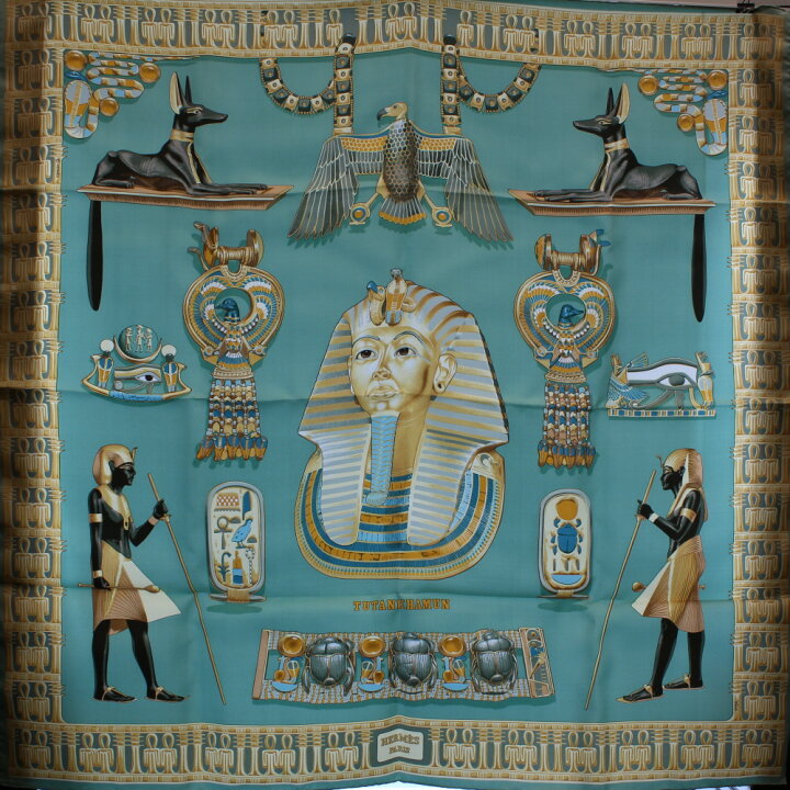 楽天市場】エルメス HERMES カレ90 ツタンカーメン TUTANKHAMUN  