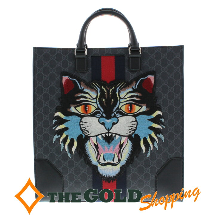 楽天市場】グッチ GUCCI アングリーキャット GGスプリーム キャンバス 