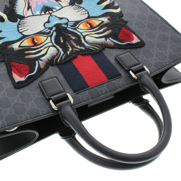 楽天市場】グッチ GUCCI アングリーキャット GGスプリーム キャンバス 