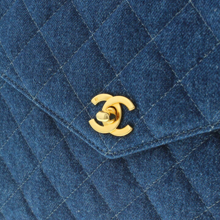 楽天市場】シャネル CHANEL マトラッセ デニムハンドバッグ ココマーク 