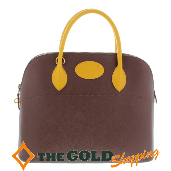 楽天市場】エルメス HERMES ボリード37 バイカラー クシュベル 2way  
