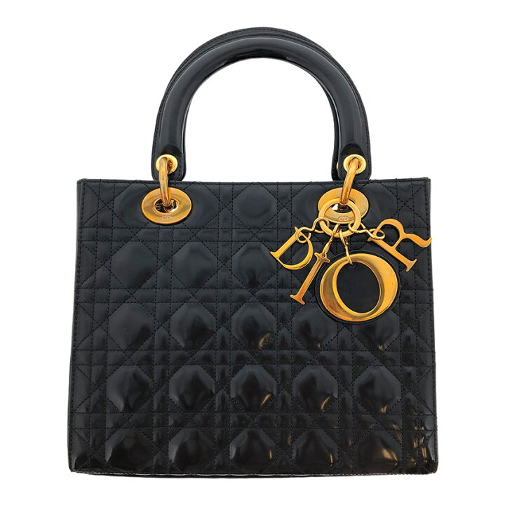 楽天市場】Dior□レディディオール ブラック パテント MA-0977 黒 2way  