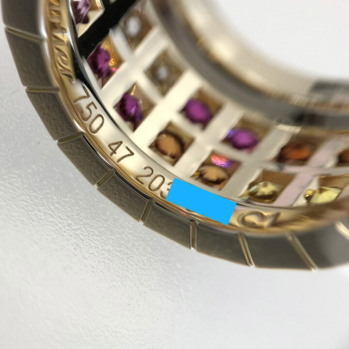 楽天市場】カルティエ☆Cartier パイエット リング フル マルチカラー 