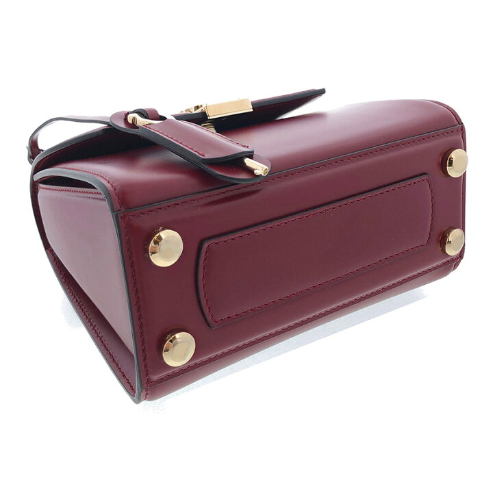 楽天市場】FERRAGAMO□BOXYZ BAG カーマイン レッド レザー ミニバッグ 