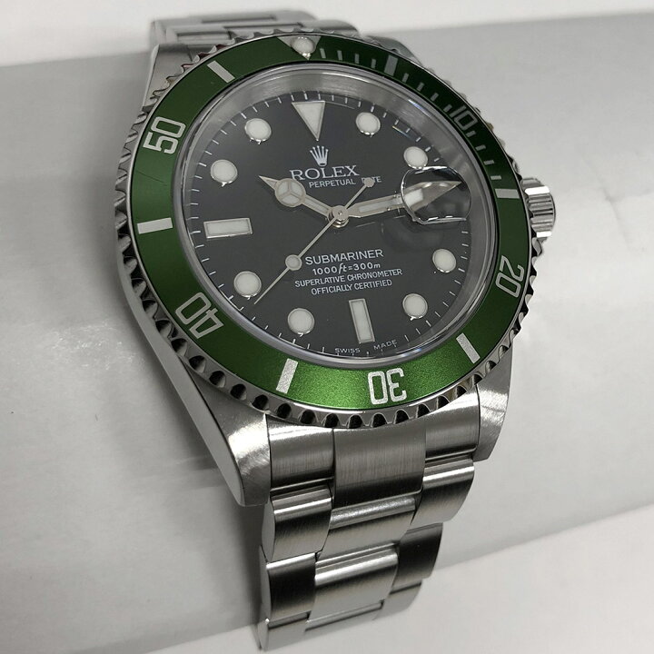 楽天市場】ロレックス サブマリーナー 16610LV ライムベゼル マーク1 ファット4 フラット4 ビッグスイス F番 並行 グリーンサブ ROLEX 腕時計 メンズ ウォッチ 男性用 【中古】 : THE GOLD ショッピング