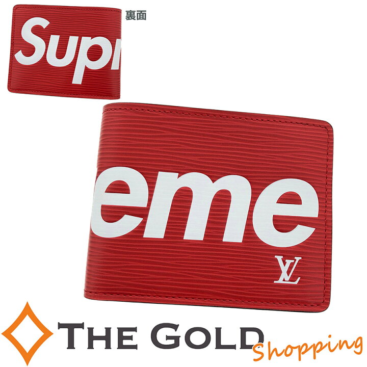 楽天市場】ルイヴィトン ポルトフォイユ スレンダー Supreme コラボ 