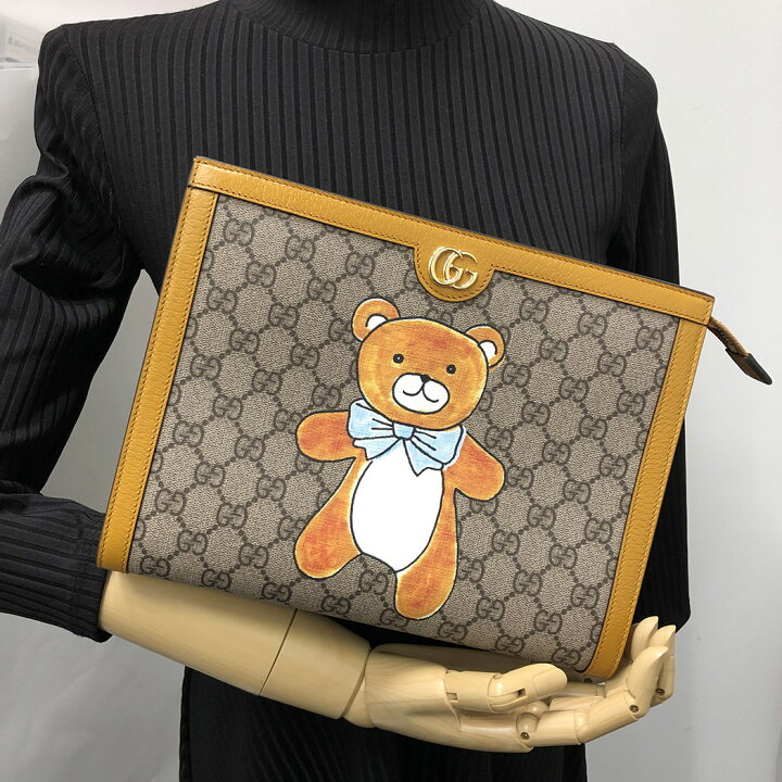 楽天市場】グッチ□GGスプリーム クラッチバッグ EXO KAI コラボ 
