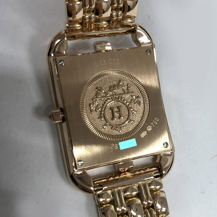 楽天市場】エルメス□ケープコッド CC1.270 電池交換済 ピンクゴールド  