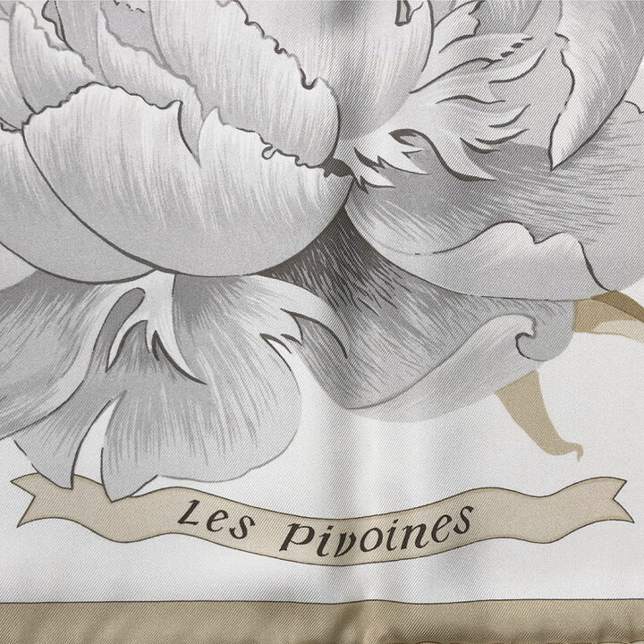 楽天市場】エルメス カレ90 LES Pivoines 芍薬 シャクヤク 100%シルク  