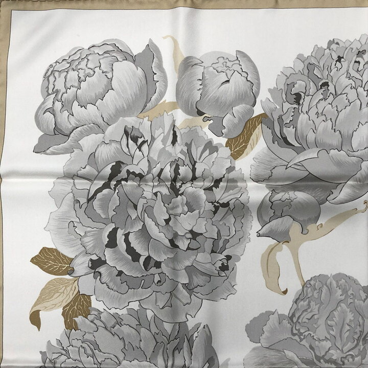 楽天市場】エルメス カレ90 LES Pivoines 芍薬 シャクヤク 100%シルク  