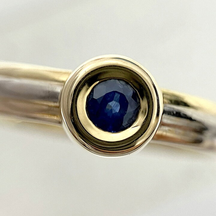 楽天市場】カルティエ モノストーン サファイア リング #50 青 K18 