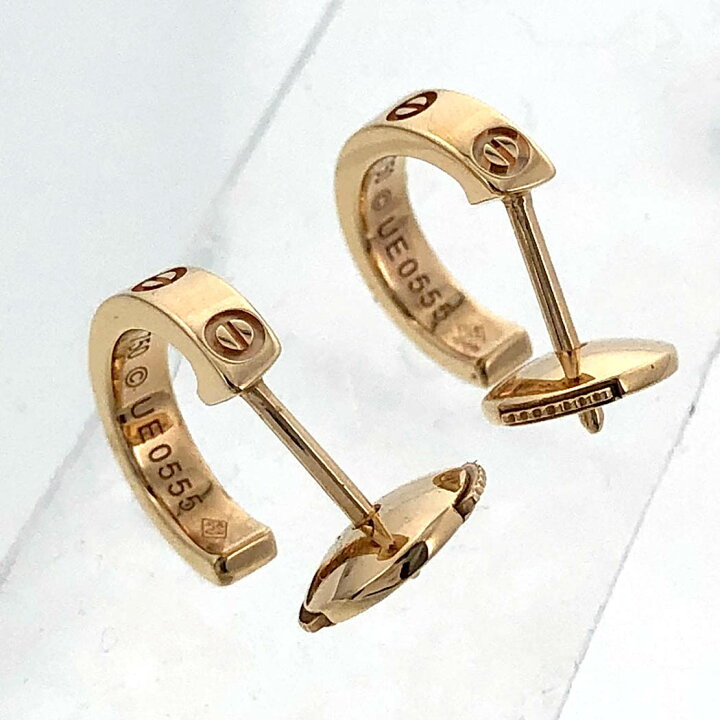 楽天市場】カルティエ LOVE イヤリング B8029000 750 PG ダイヤモンド 