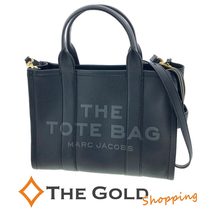 MARC JACOBS ザ レザー トート バッグ ミディアムブラック 