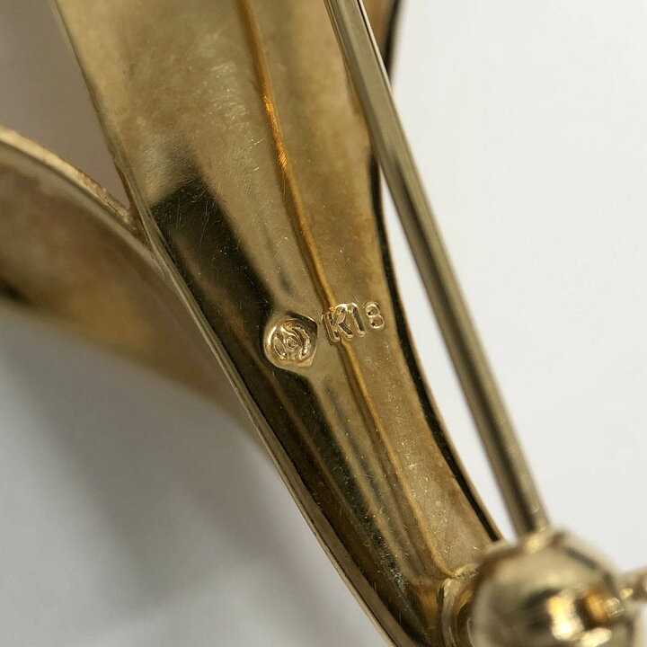 楽天市場】田崎真珠 スズラン ブローチ K18 YG パール 4.8-5.4mm 
