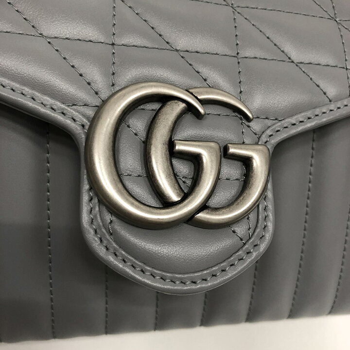 楽天市場】グッチ GGマーモント キルティング チェーンショルダー  