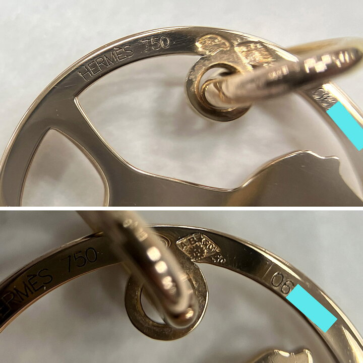 楽天市場】エルメス□ ダダ ペンダントトップ Au750 PG ピンクゴールド 