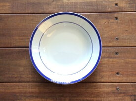 LA MOISSON ラ・モワッソン ブラッセリーブルー 9インチ スープ皿 深皿 ディーププレート (23cm×4.3cm)