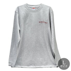 HARVEST グラフィティ 「グレー Lサイズ」 ロングスリーブ Tシャツ (5.6oz) 1.6インチリブ